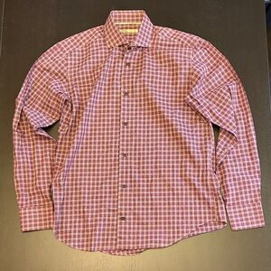 EUC Men’s Maurizio Baldassari Size Medium Button Down Shirt Made in Italy